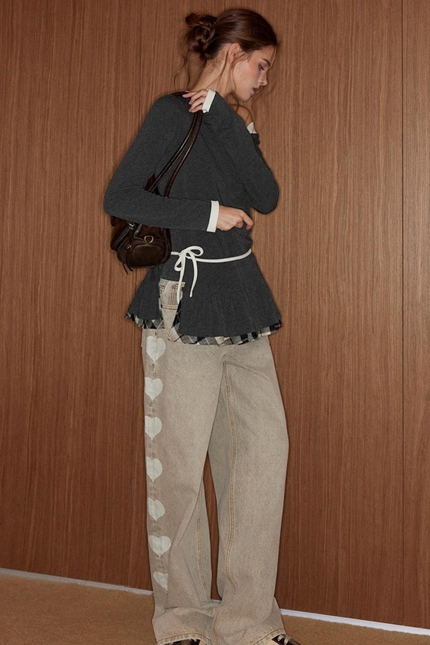 Almond Love Brown Jeans