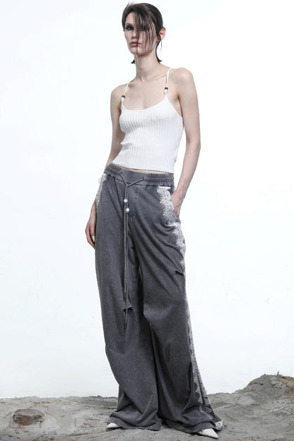 Convincing Wool Knit Halterneck Set-Up