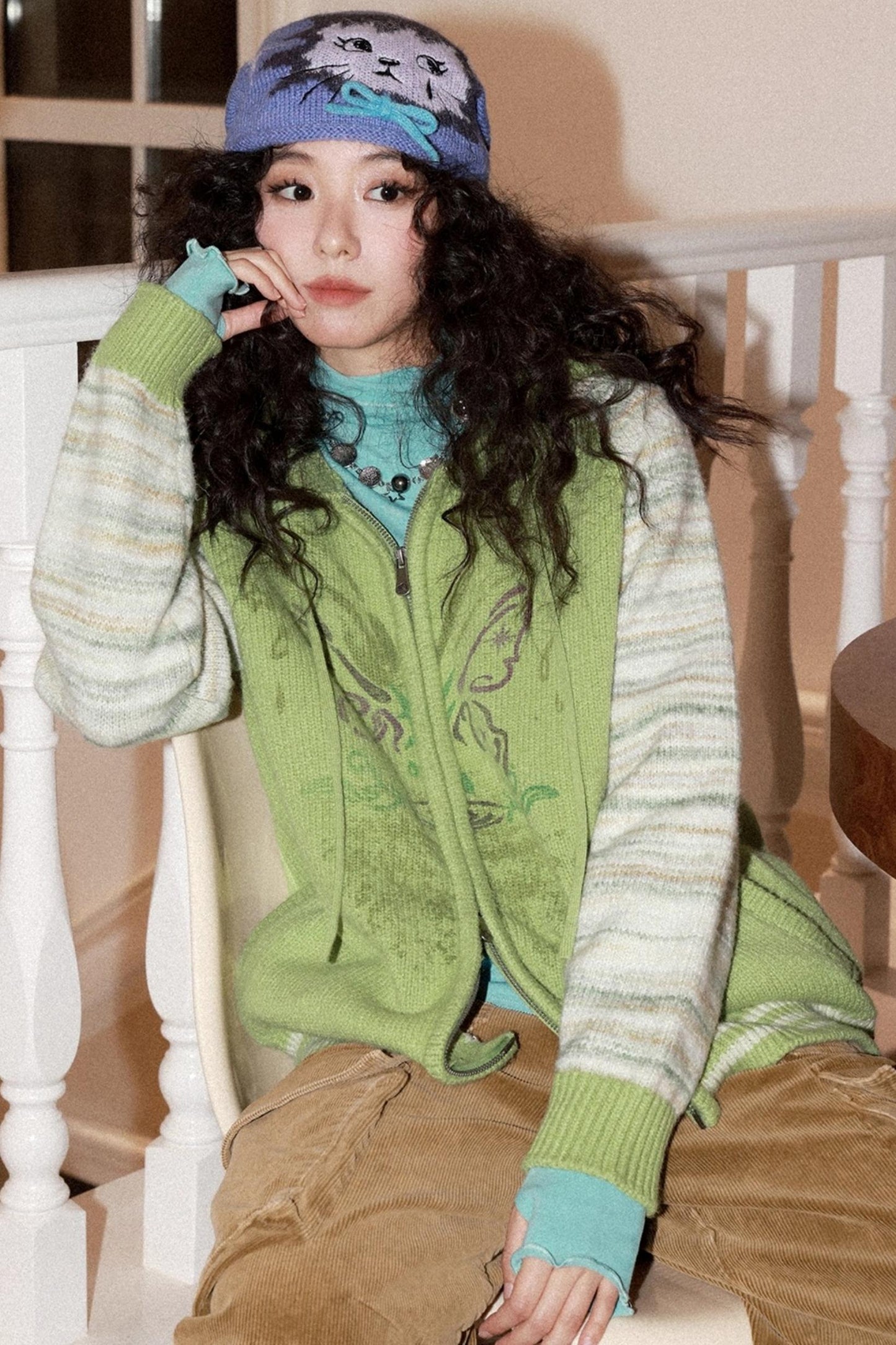 Butterfly Whisper Wool Cardigan