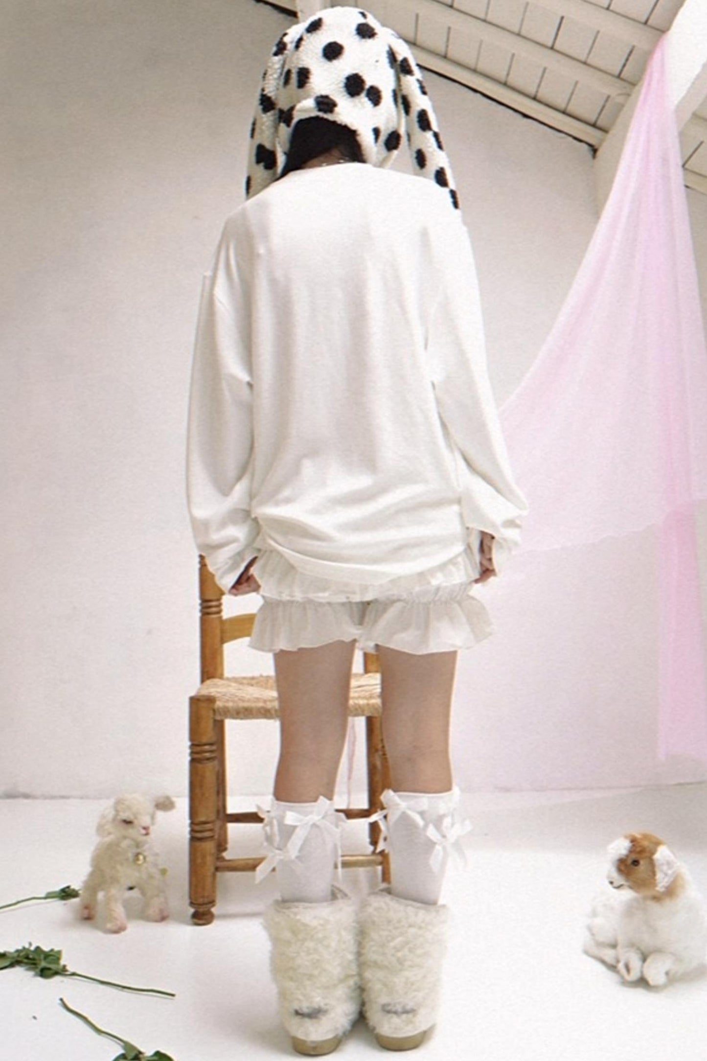 Everyday Birthday Cake Print Long Sleeve Top