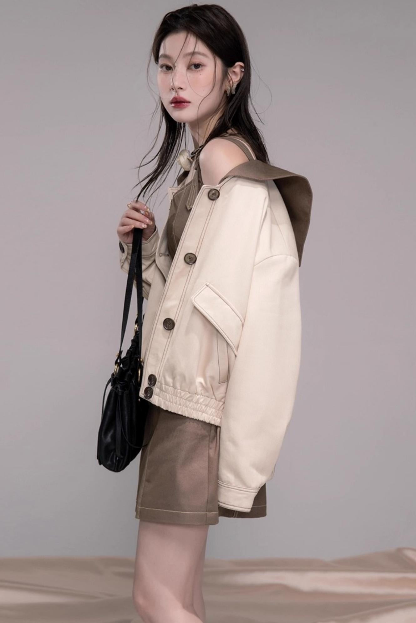 Small Waist Denim Suspender Dress