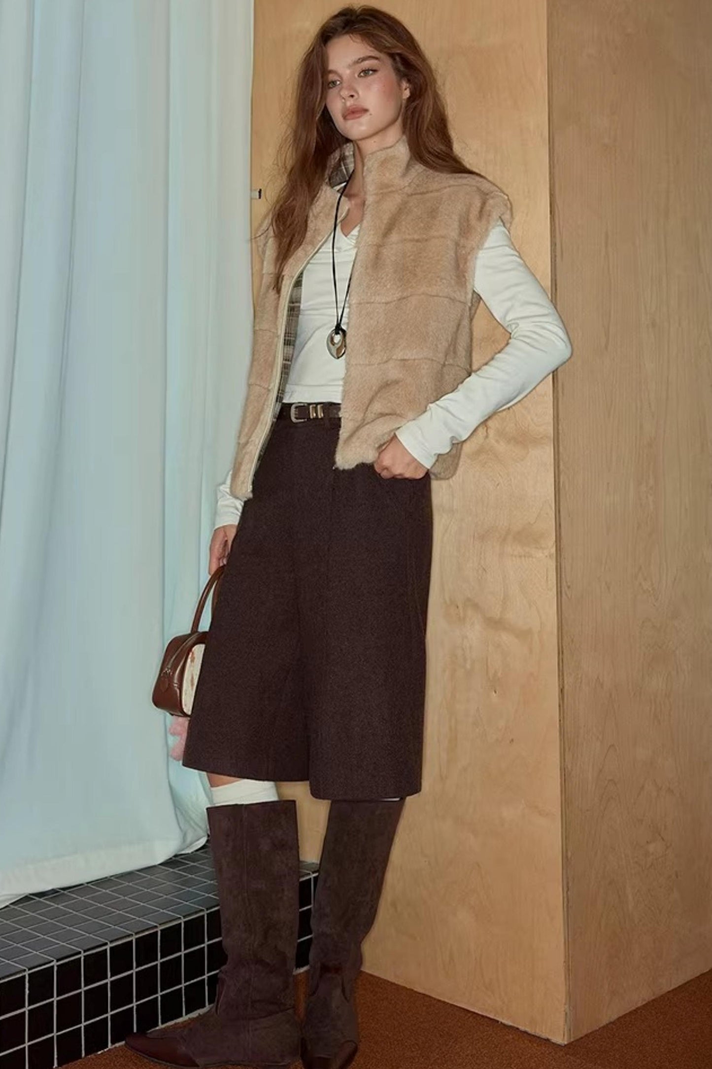 Rotbraune Wollhose