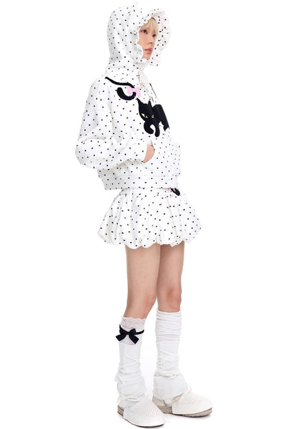 Cattail Embroidered Pumpkin Skirt