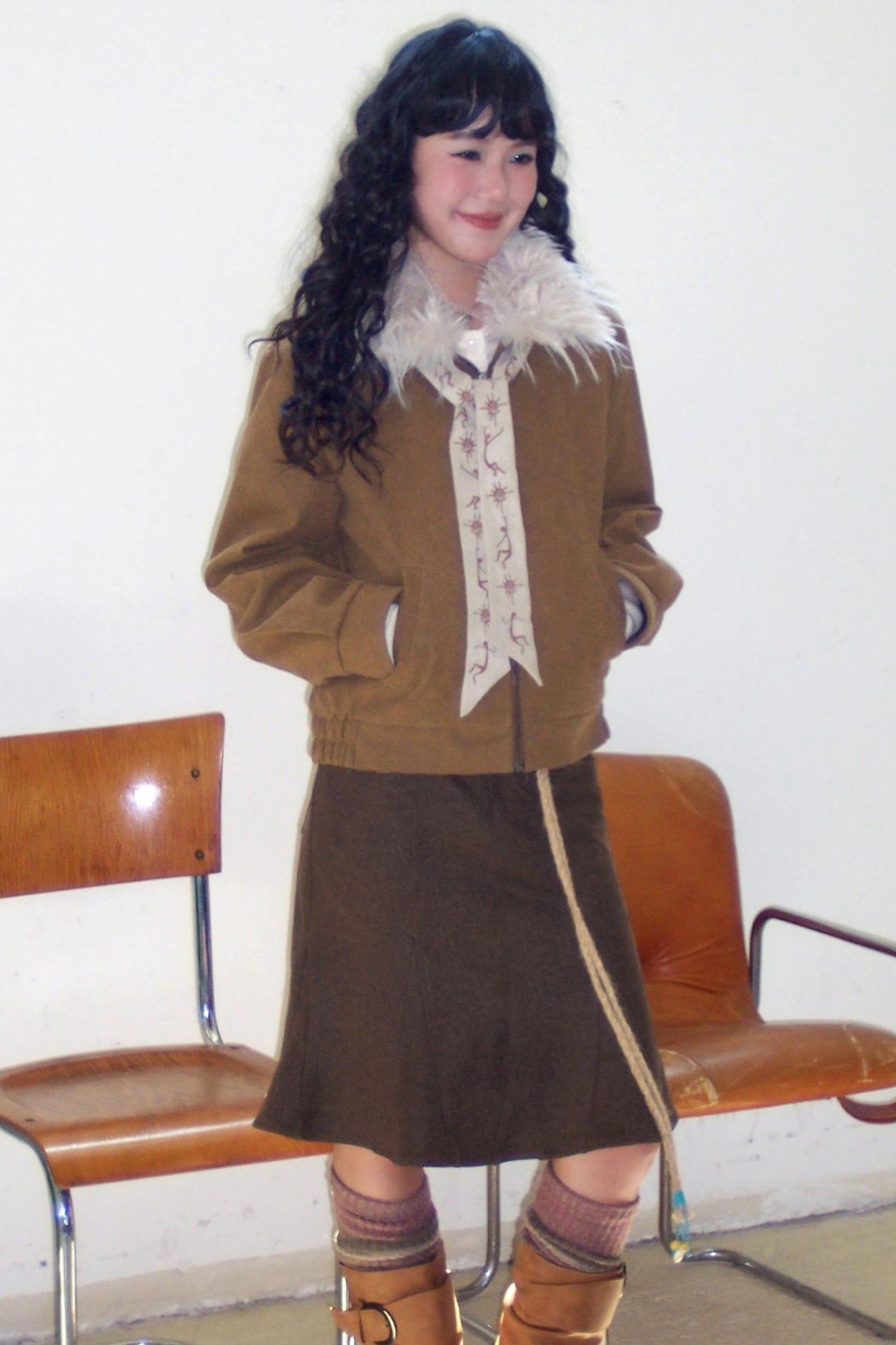 Before Sunrise Fur Collar Jacket