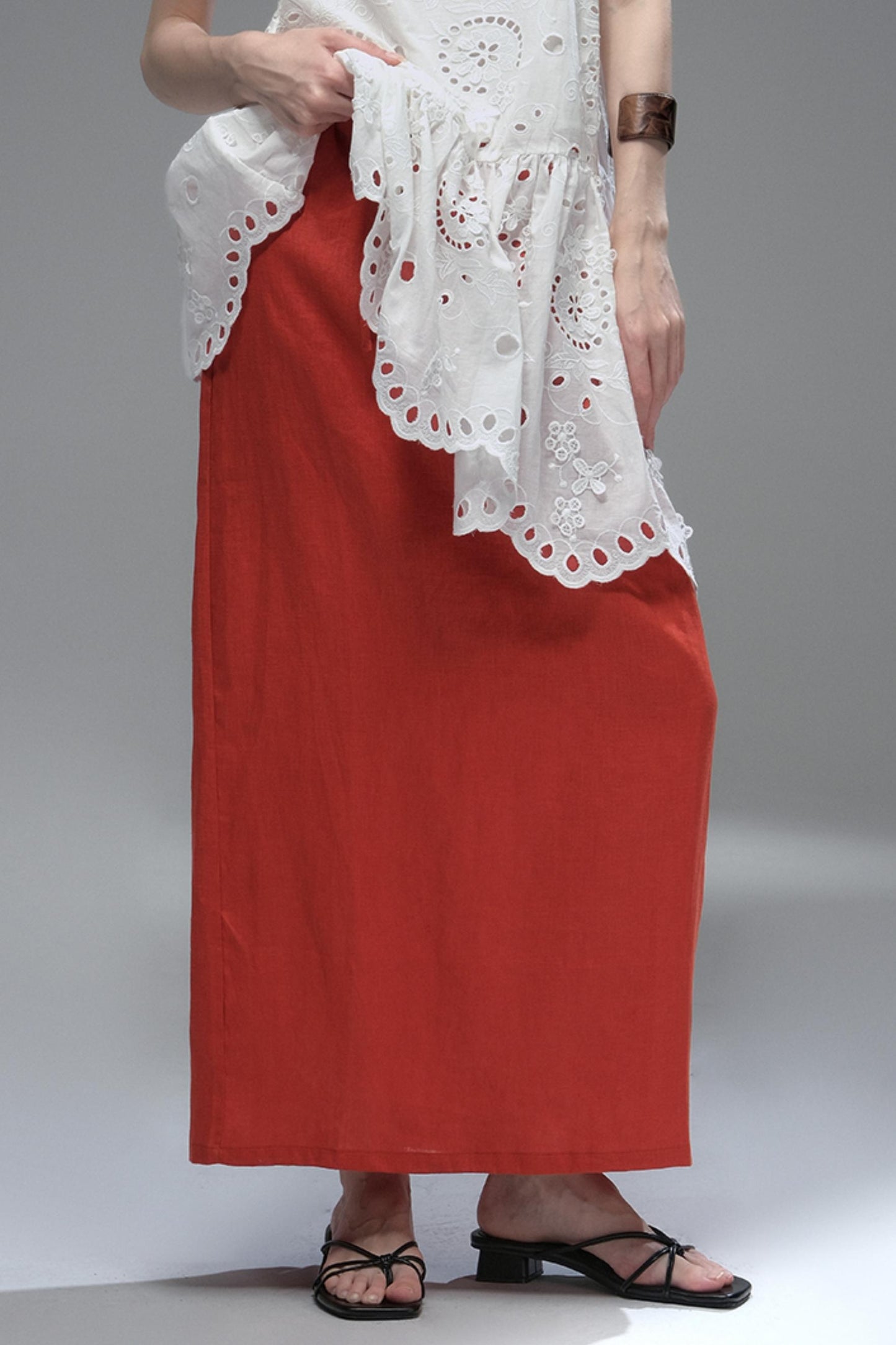 High Saturation Linen Skirt