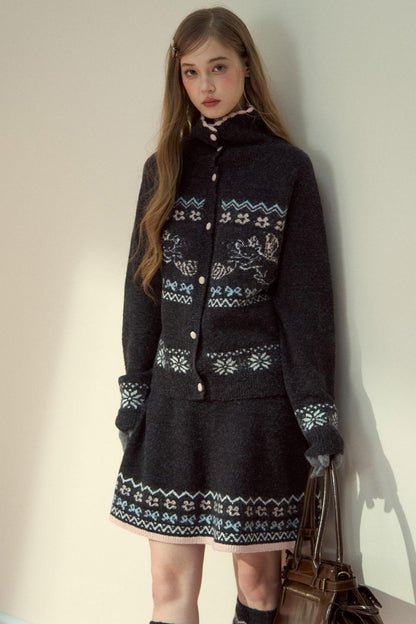 Sunset Fair Knitted Top & Skirt Set-Up