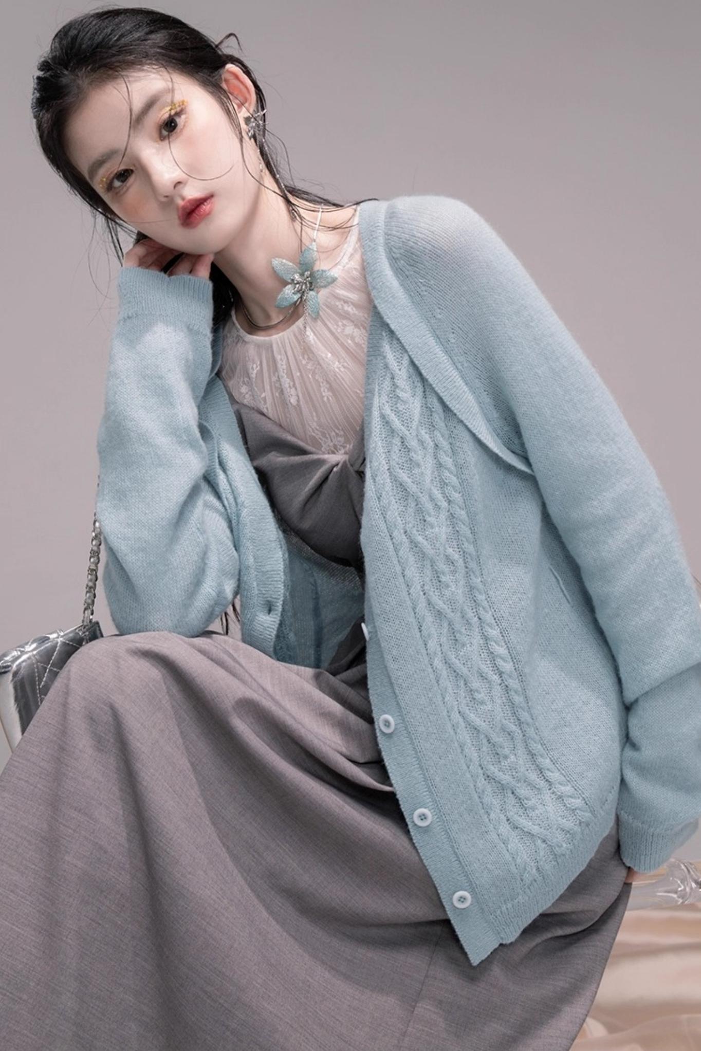 Princess Cloud Gray Suspender Dress