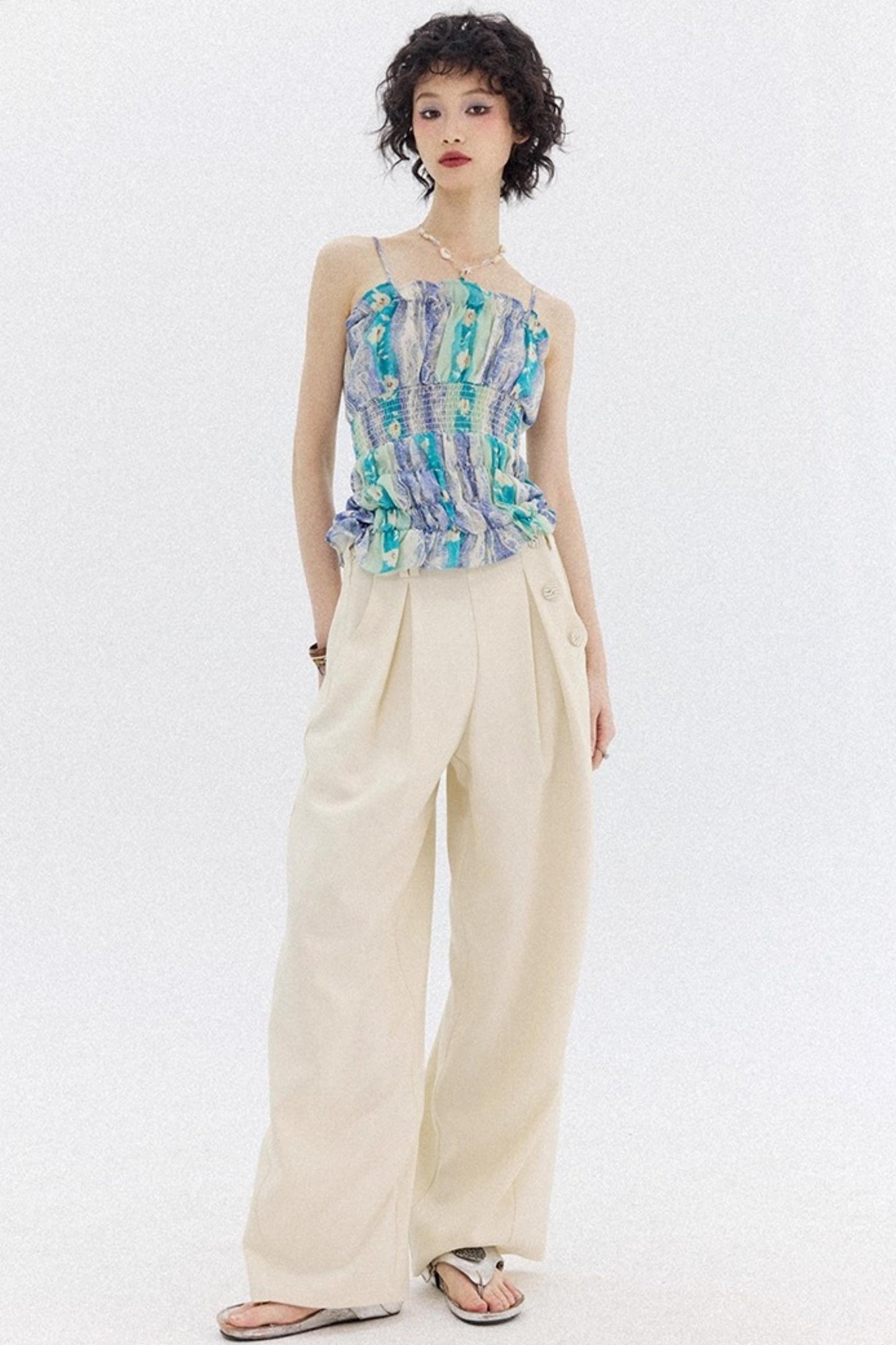 Mist Drawstring Camisole