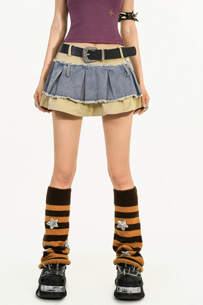 Vintage Halter Denim Skirt