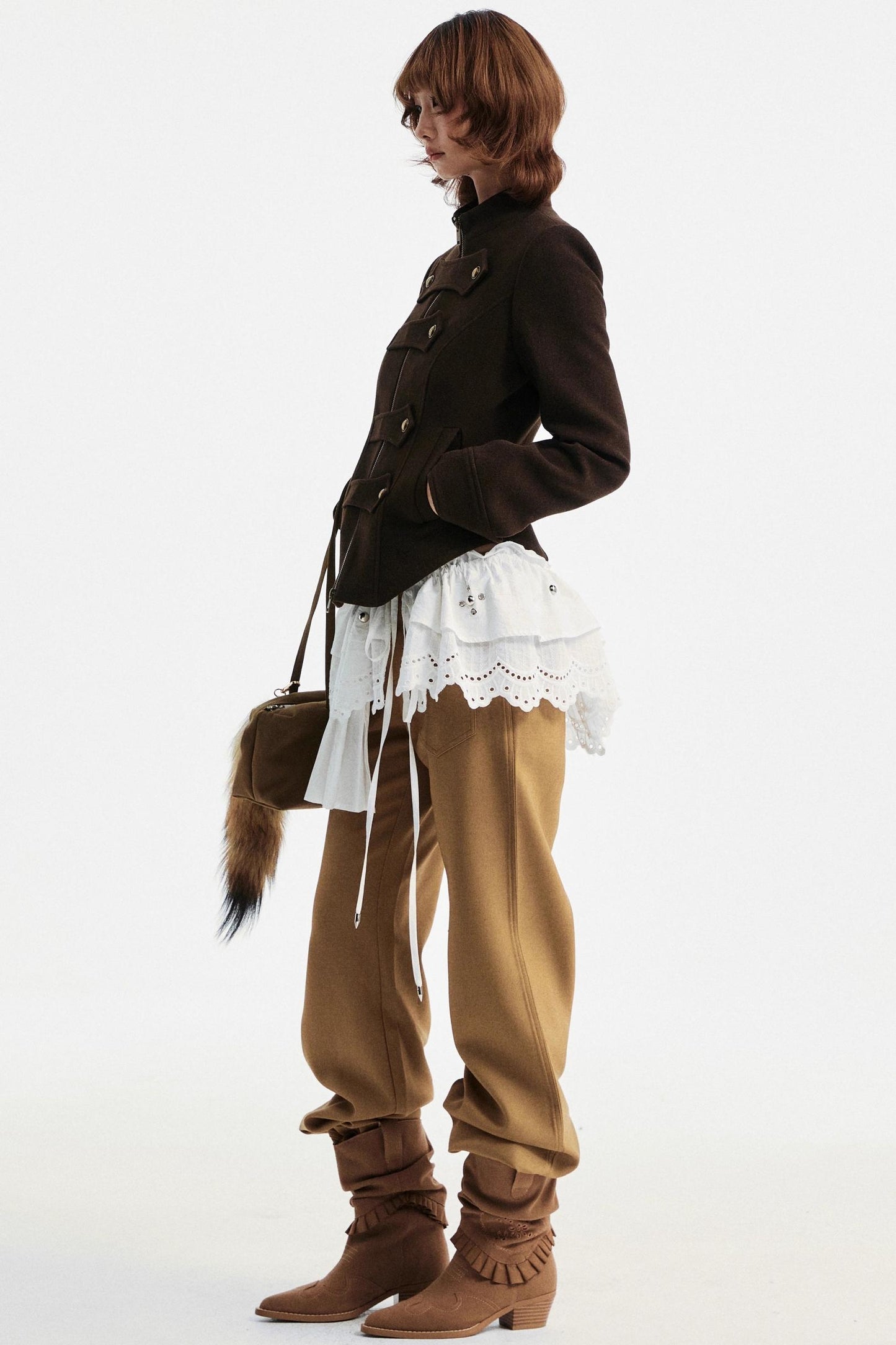 Lace Asymmetric Belt Accessory