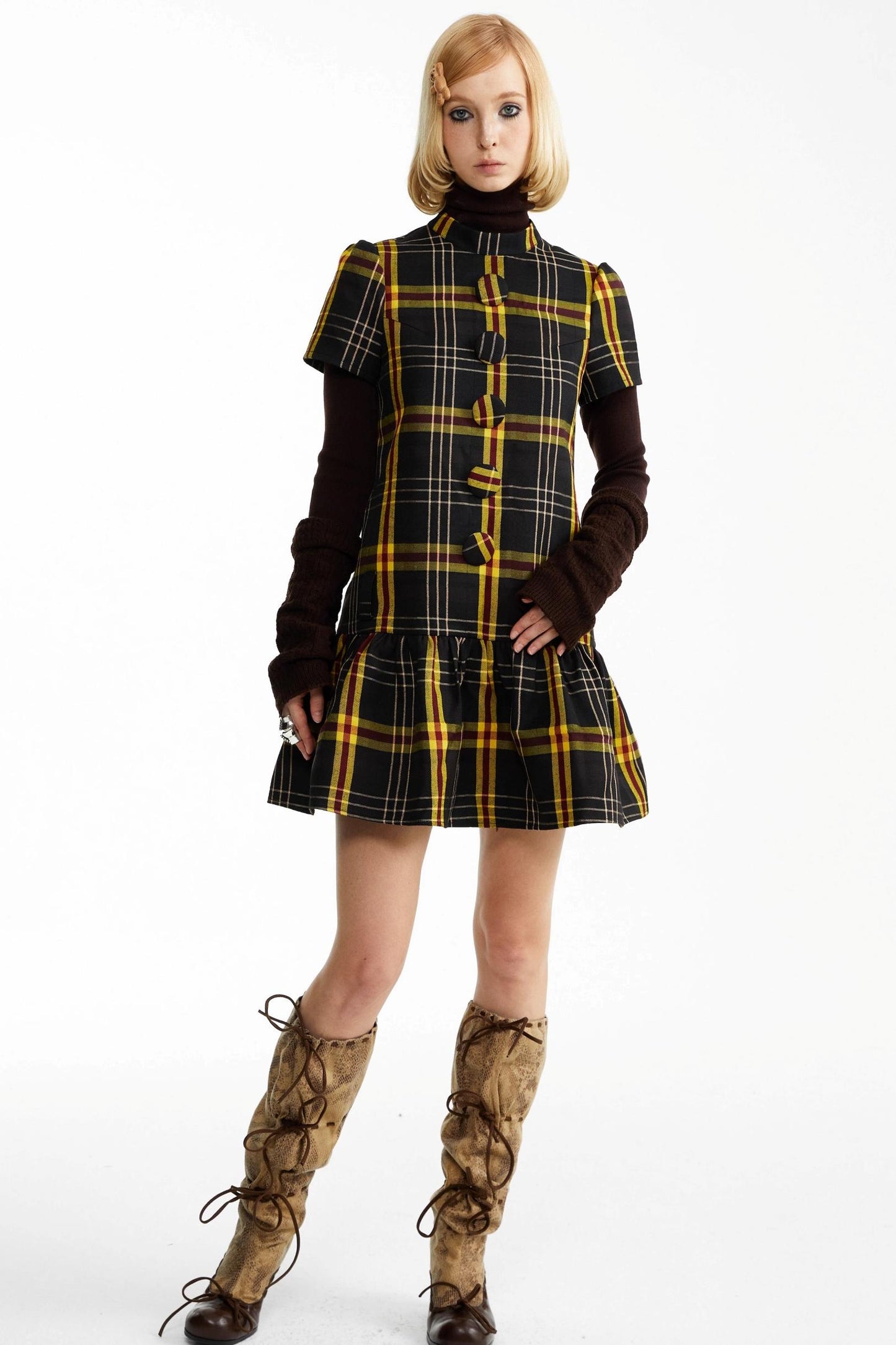 Fall Check Dress