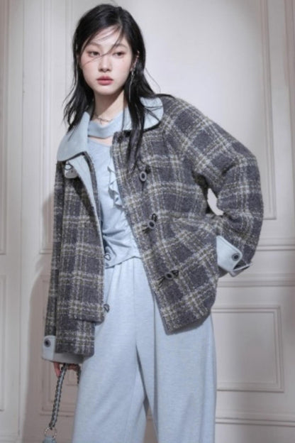 Milk Blue Wool Ribbon Knit Set