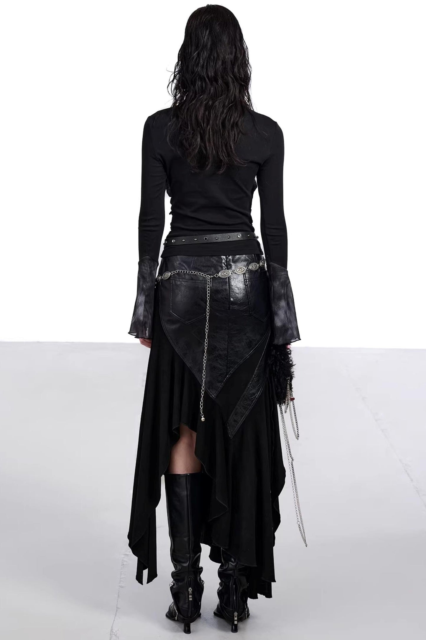 Mesh Paneled Beaded Top