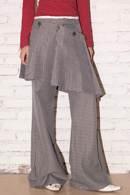 Two-Way Check Pants
