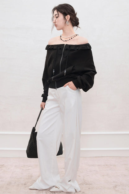 Layered Tuck Wide Pants