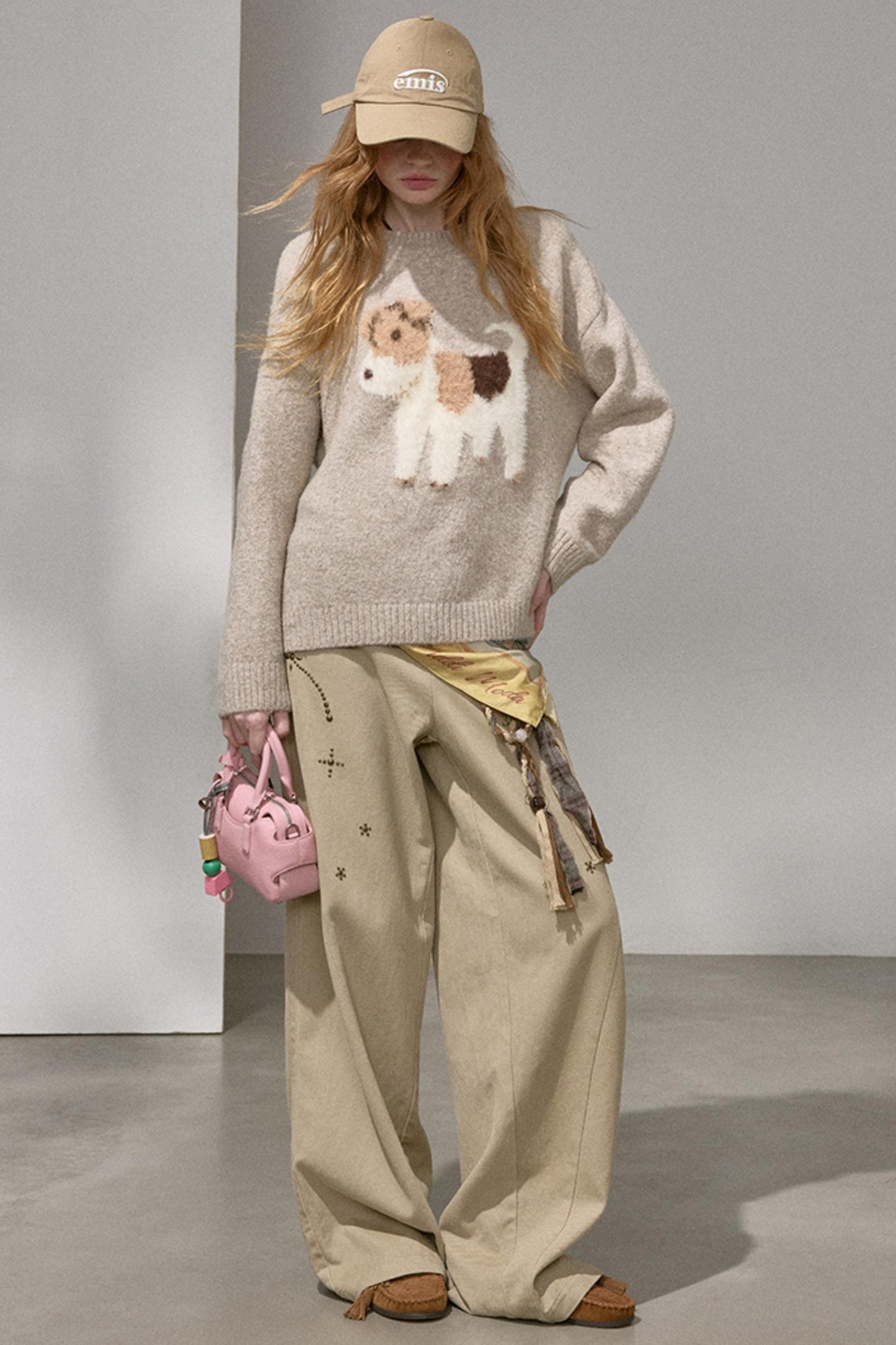 Plush Puppy Jacquard Puppy Top