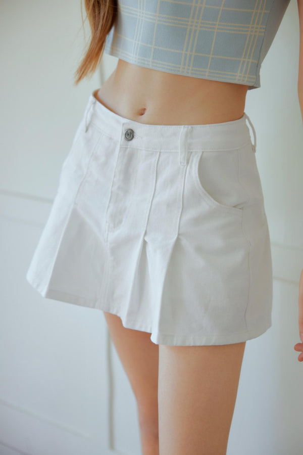 Vintage High Waist Denim Skirt