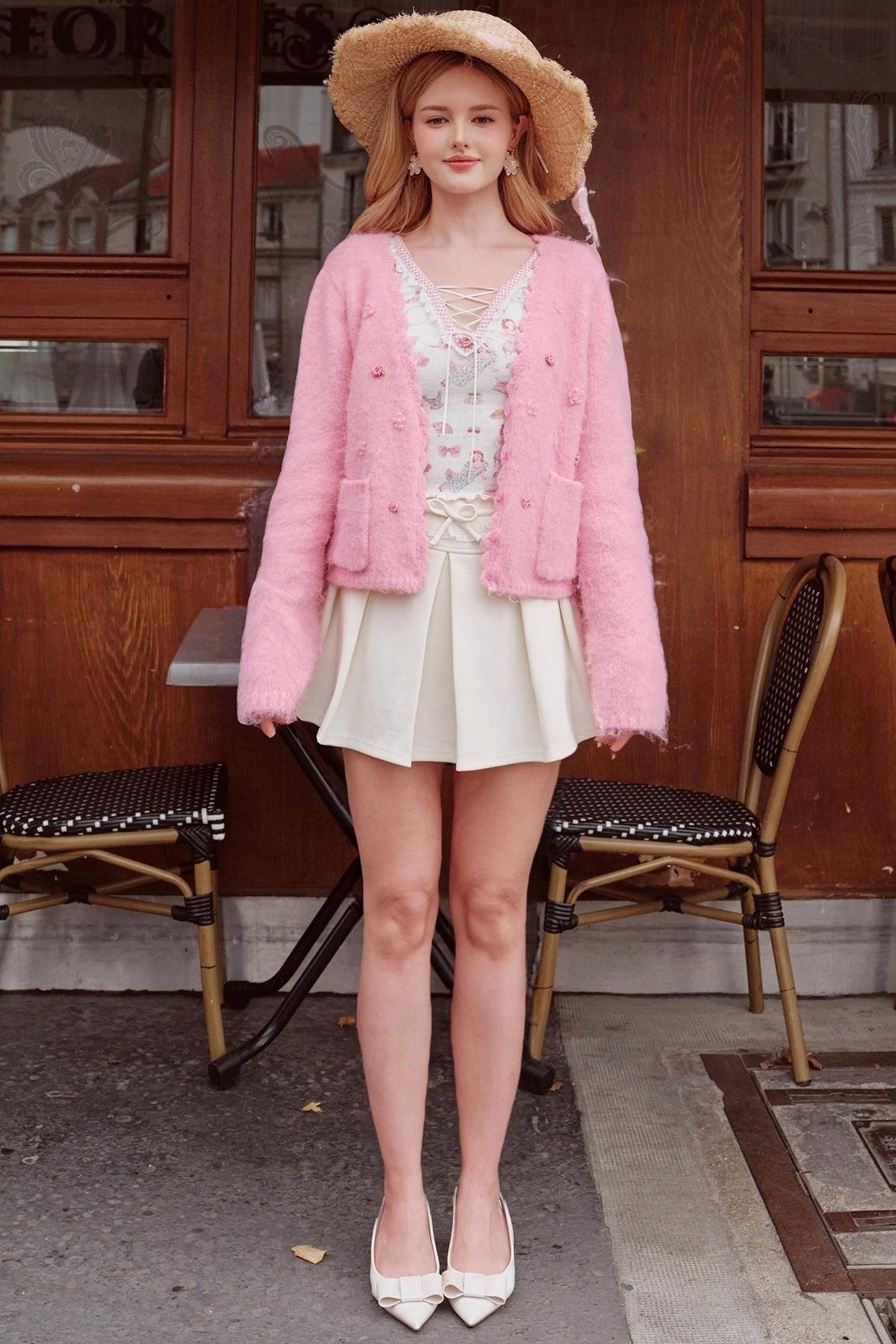 French Exquisite Knitted Cardigan