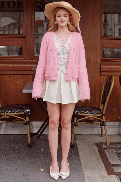 French Exquisite Knitted Cardigan