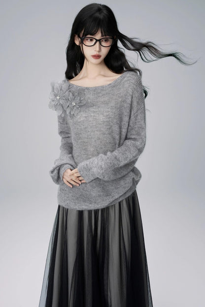 가을 모헤어 스웨터