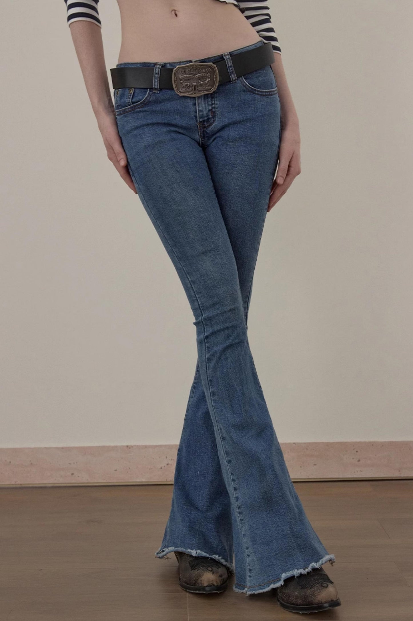 Wuha Pre-Fall Retro Bootcut Jeans