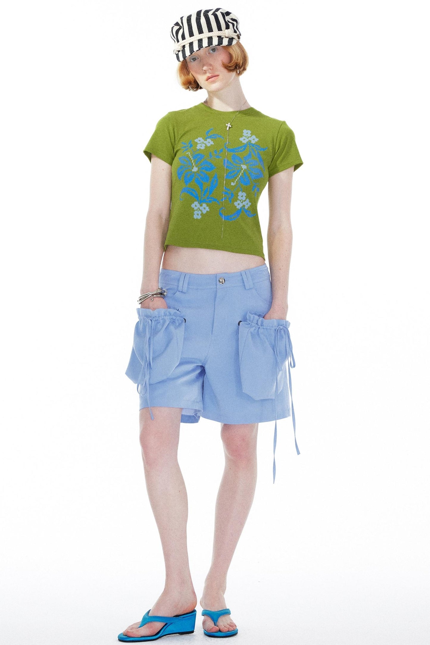 Sky Blue Straight Leg Pants