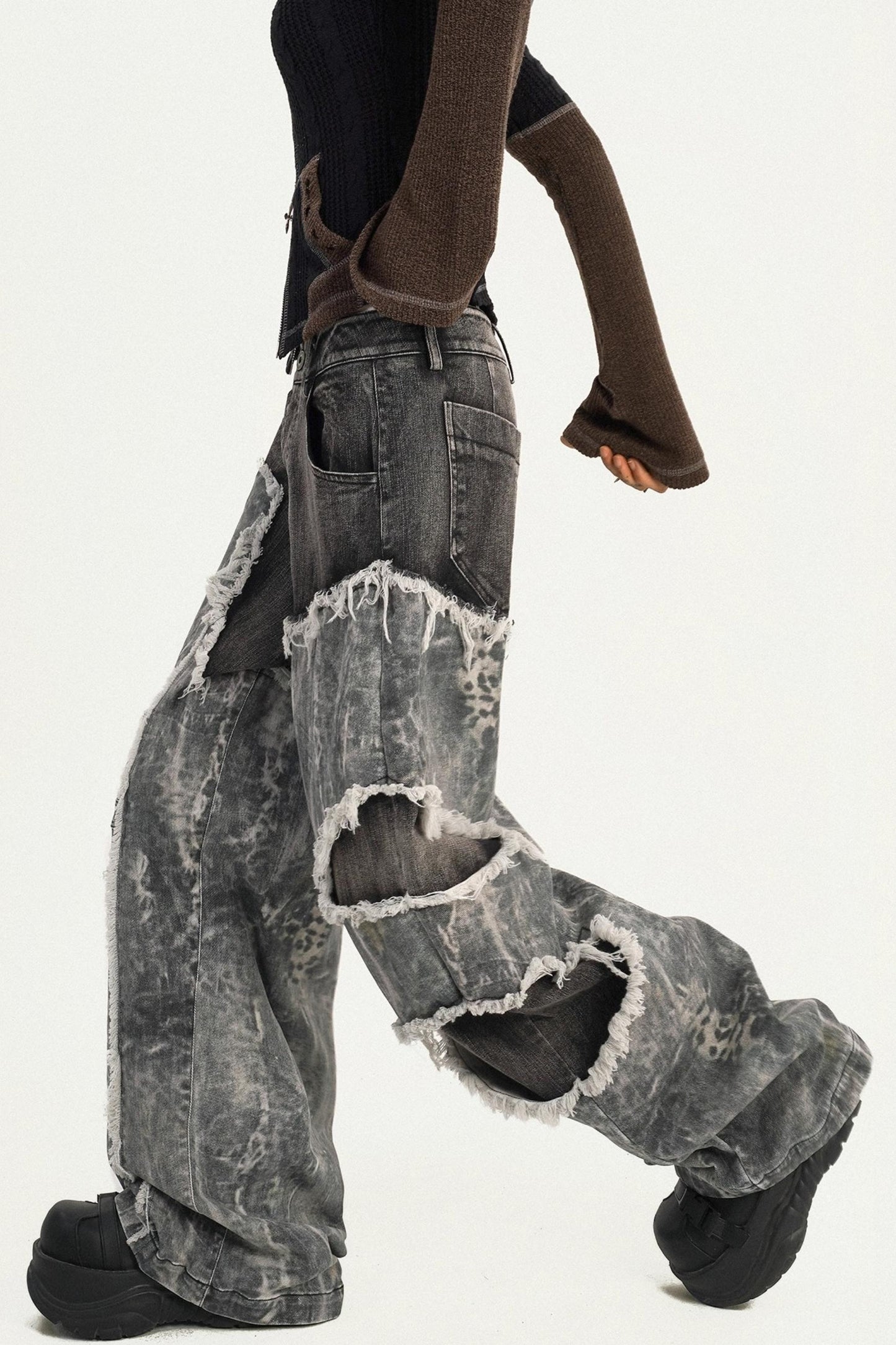 Wasteland Personality Loose Jeans