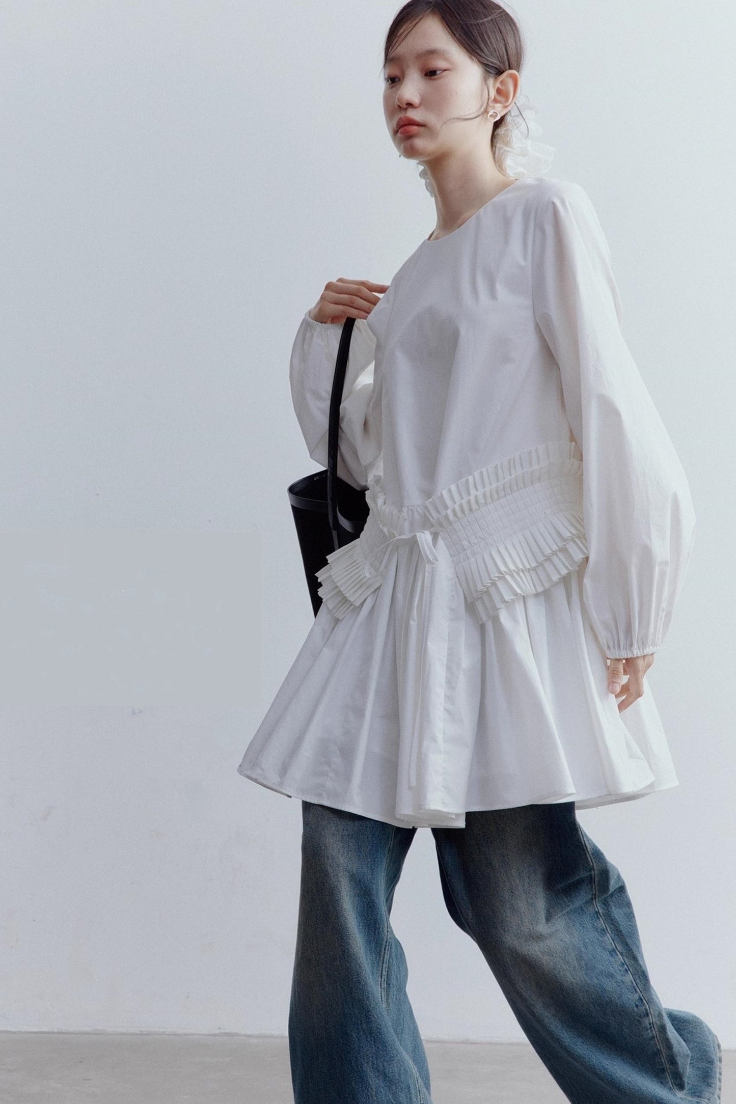 Pleated Large Swing Doll Dress