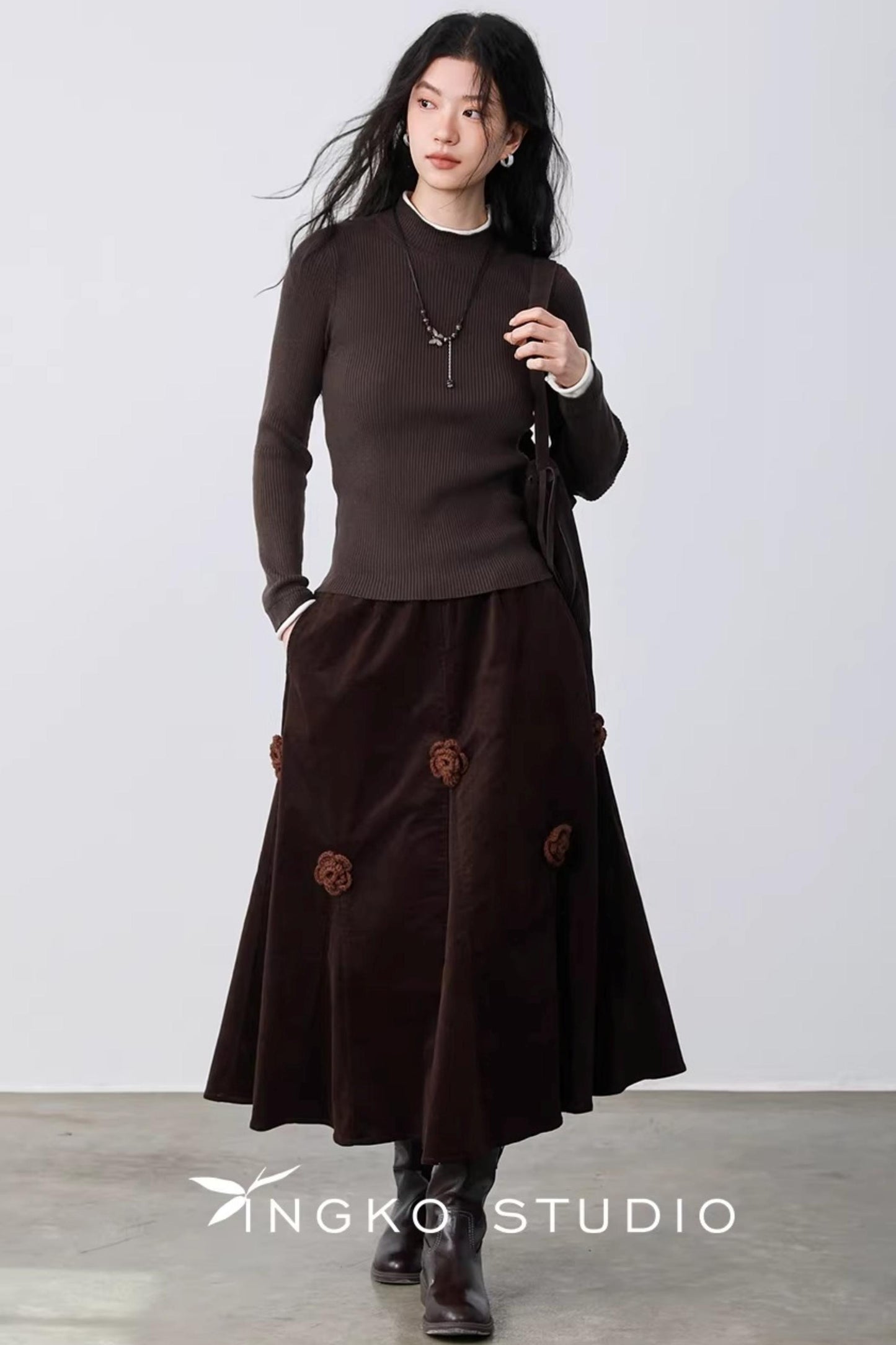 Autumn Leaf Color-Block Sweater