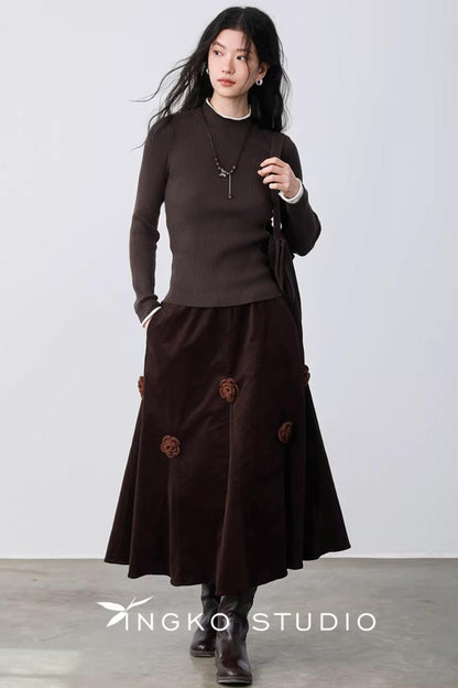 Autumn Leaf Color-Block Sweater