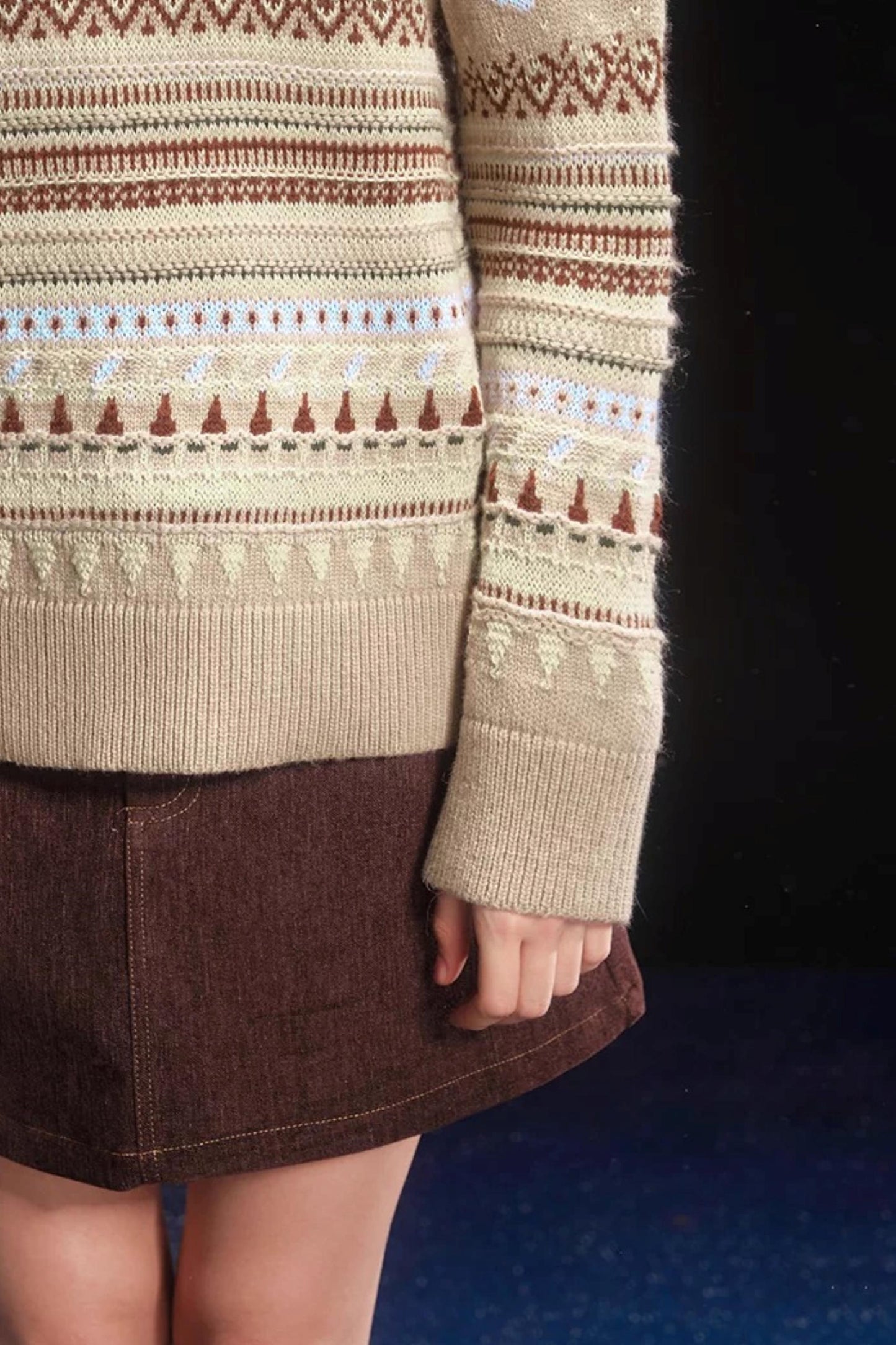 Gingerbread Fair Isle Sweater Set