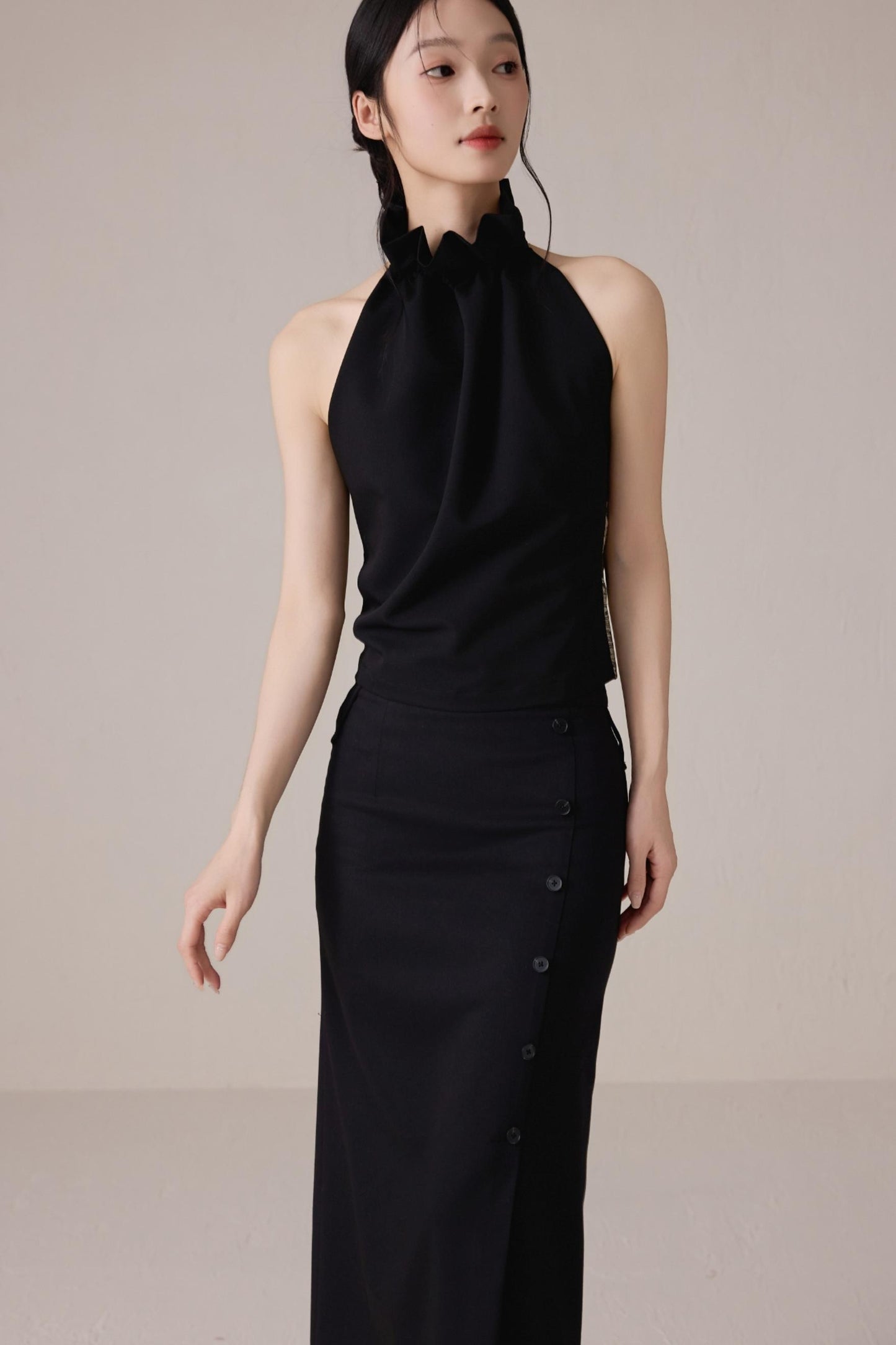 Black High-Waist Skirt