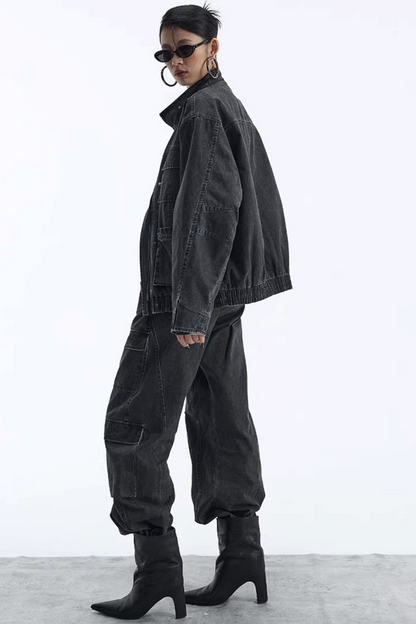 Abnehmbarer Kunstfellkragen gepolsterte Jacke
