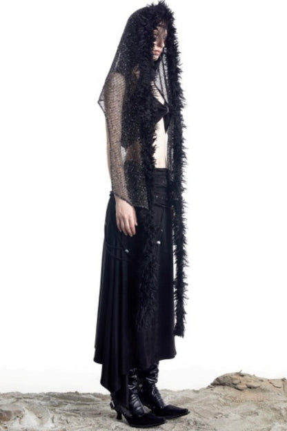 Snow Particles Wool Scarf