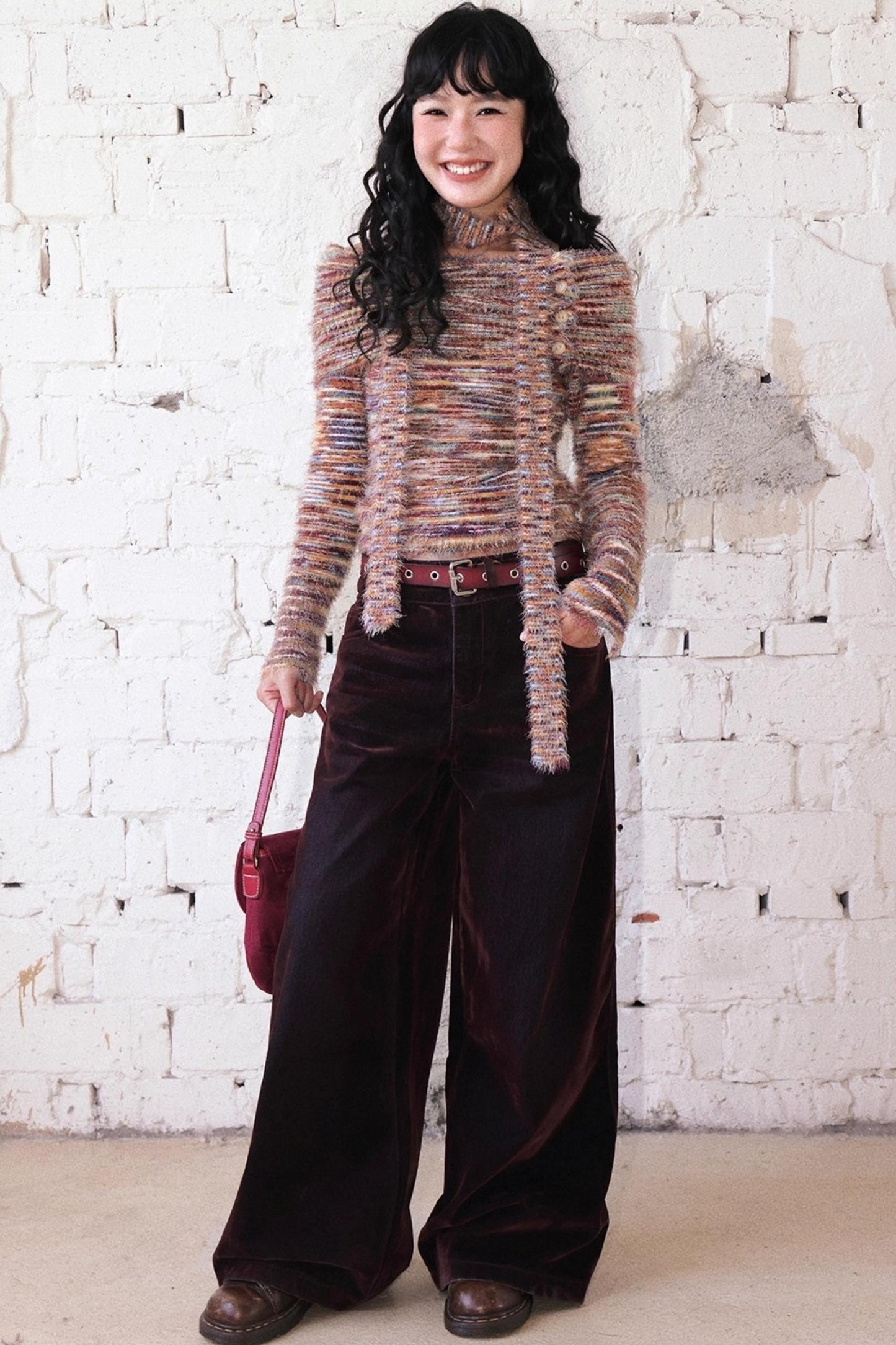 Flocked Light-Reflective Jeans