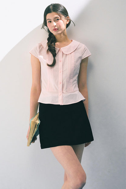 Pink Peter Pan Collar Shirt