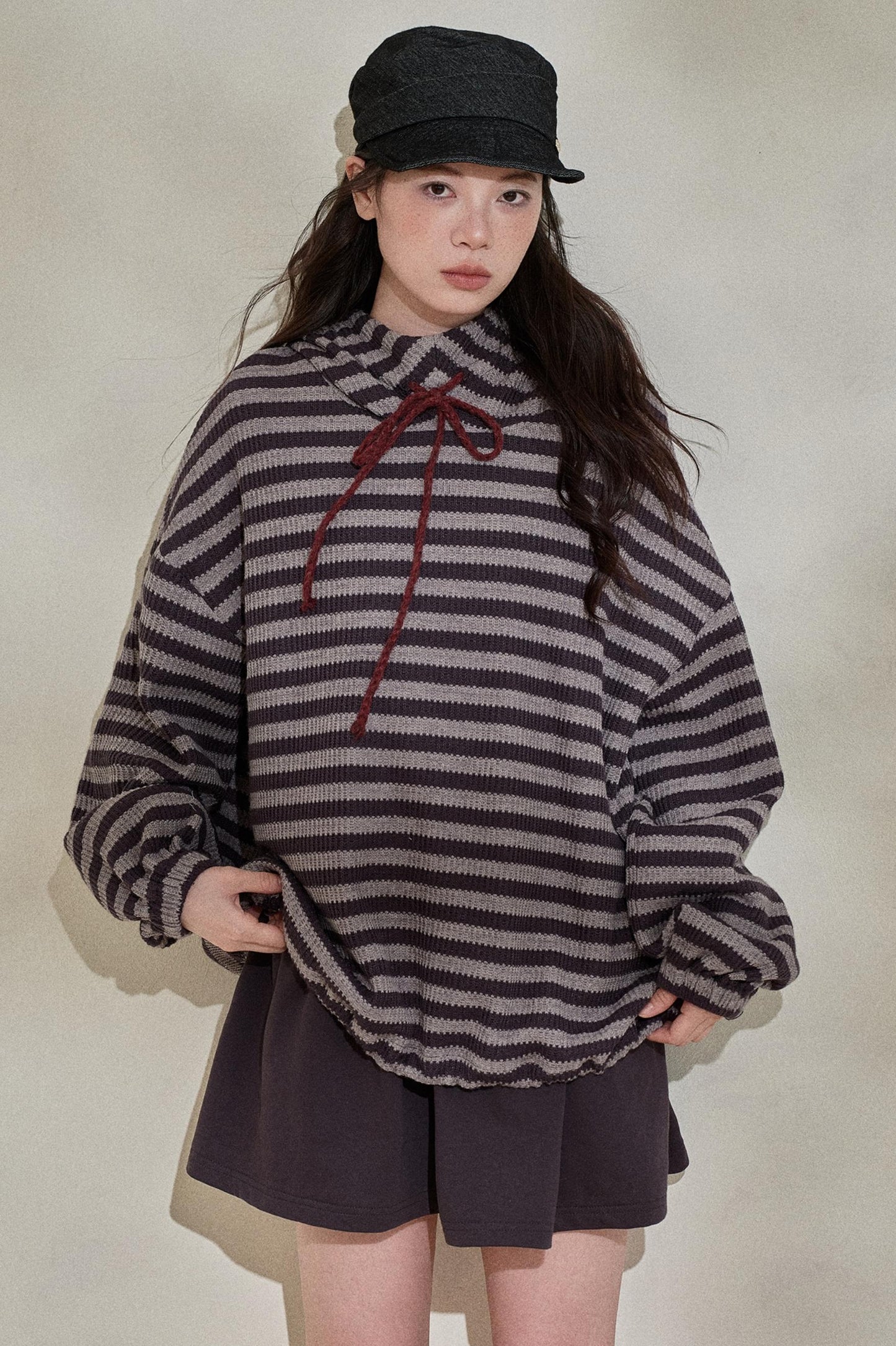 Artist-Created Striped Knit Dress