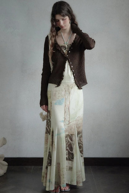 Moon Viewing Knitted Vest