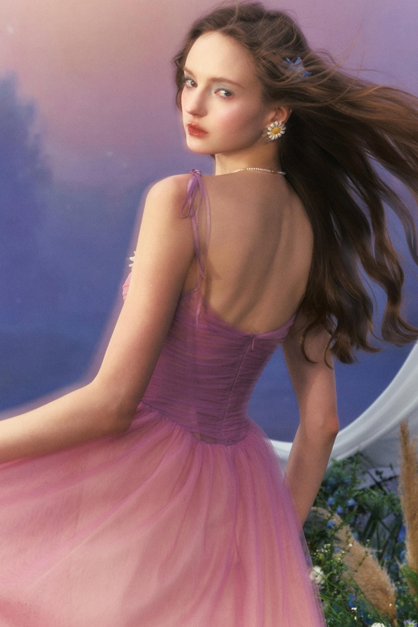 Purple Dreams Halter Dress