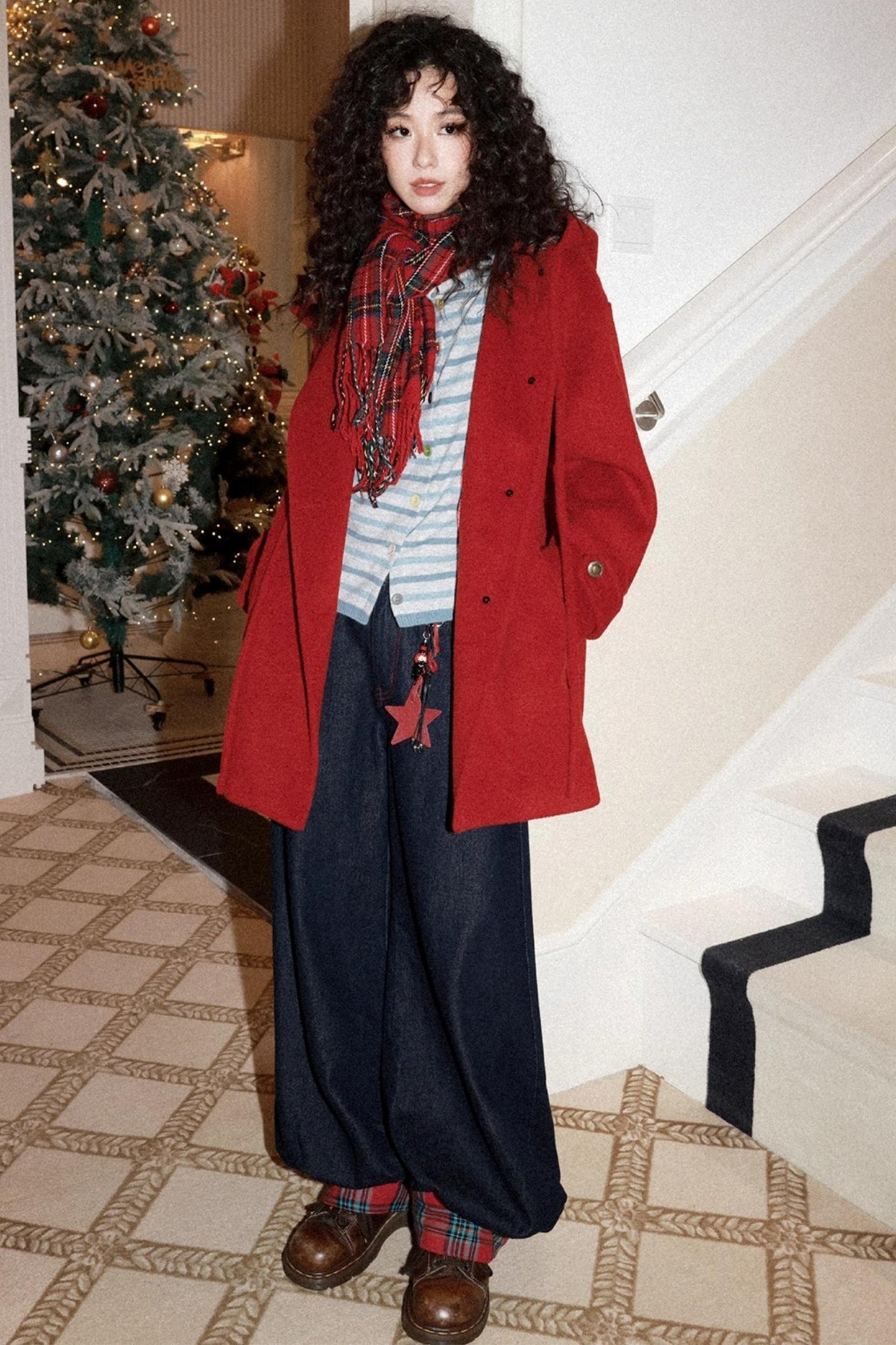 Falling Star Wool Coat Set-Up