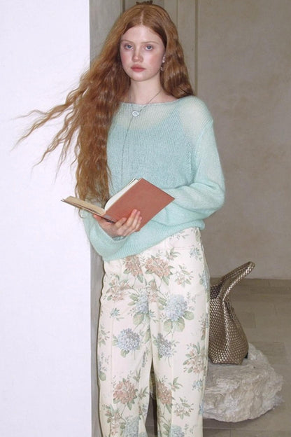 Fig Leaf Straight-Leg Pants