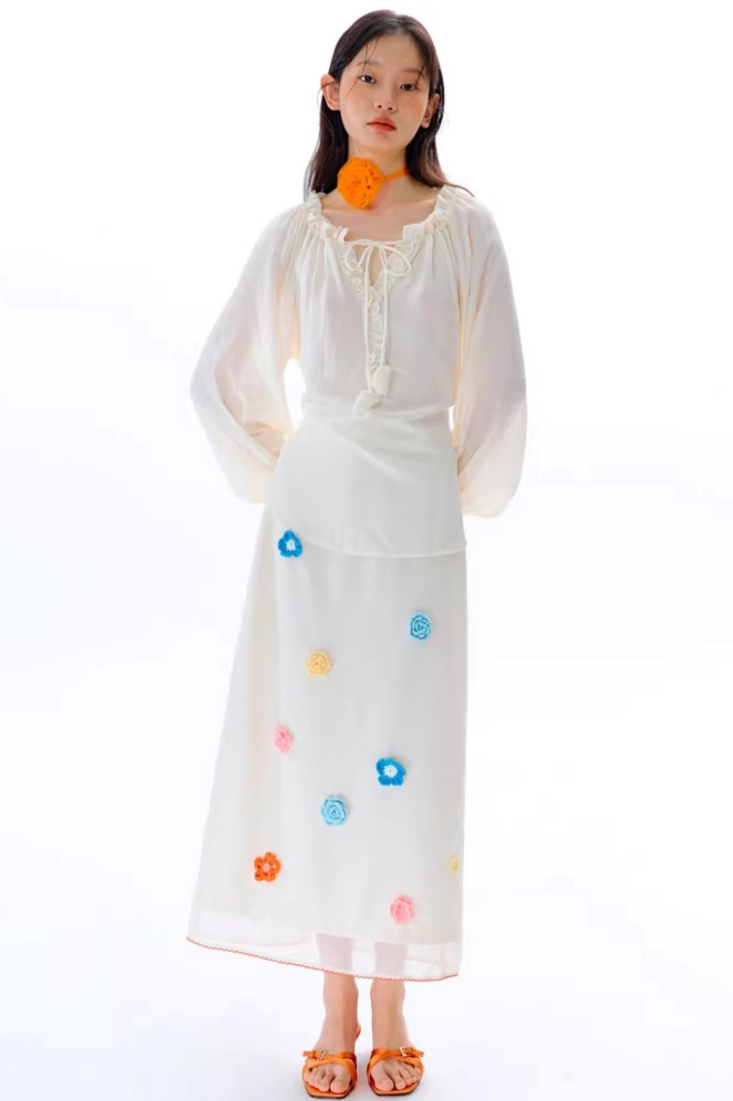 Dreidimensionaler Organza-Rock