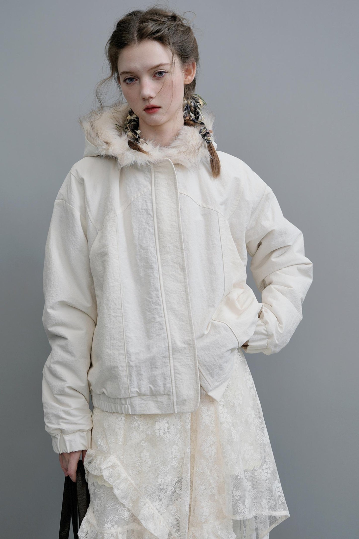 Reversible Fur-Trimmed Jacket