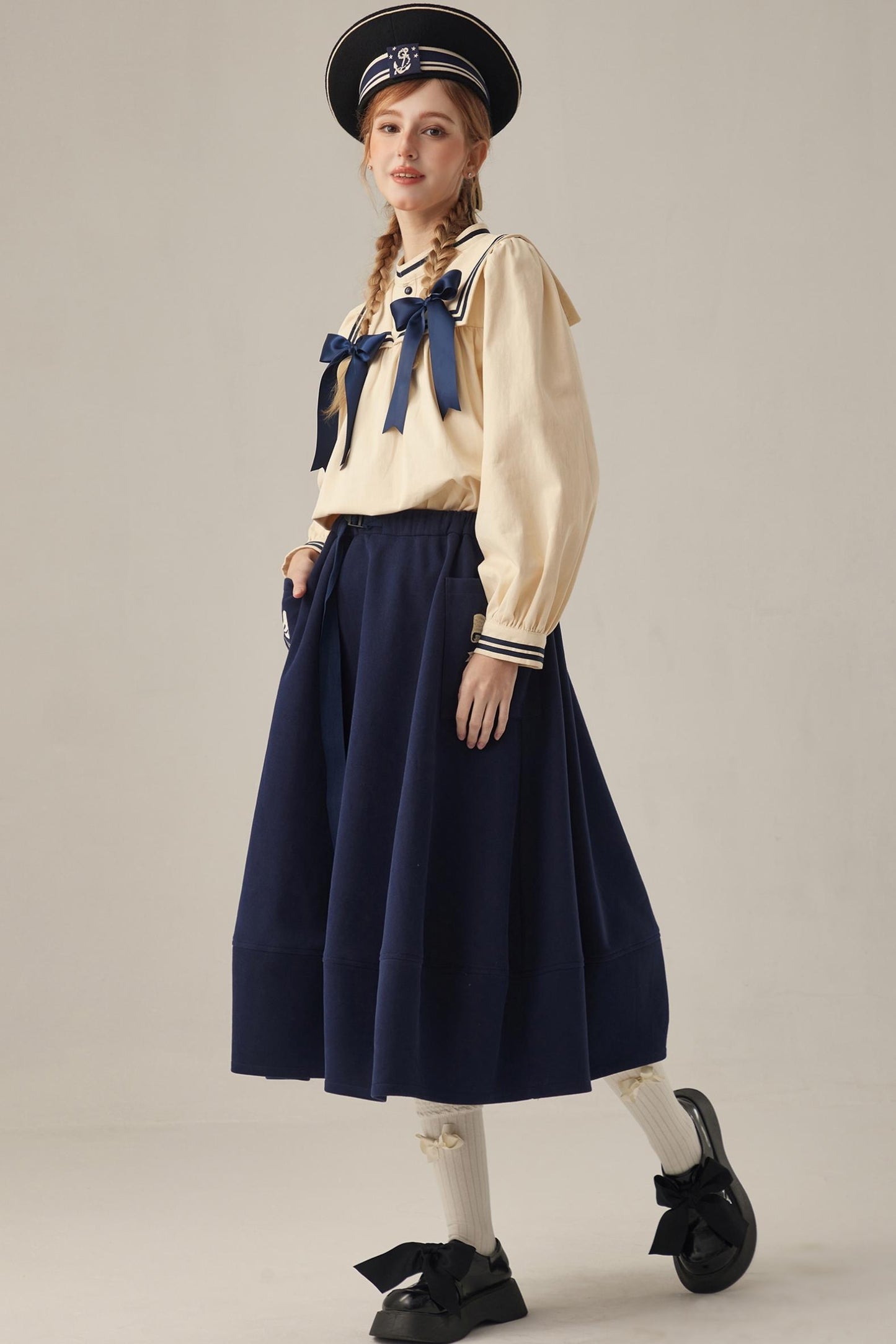 Elegant Floral Midi Skirt