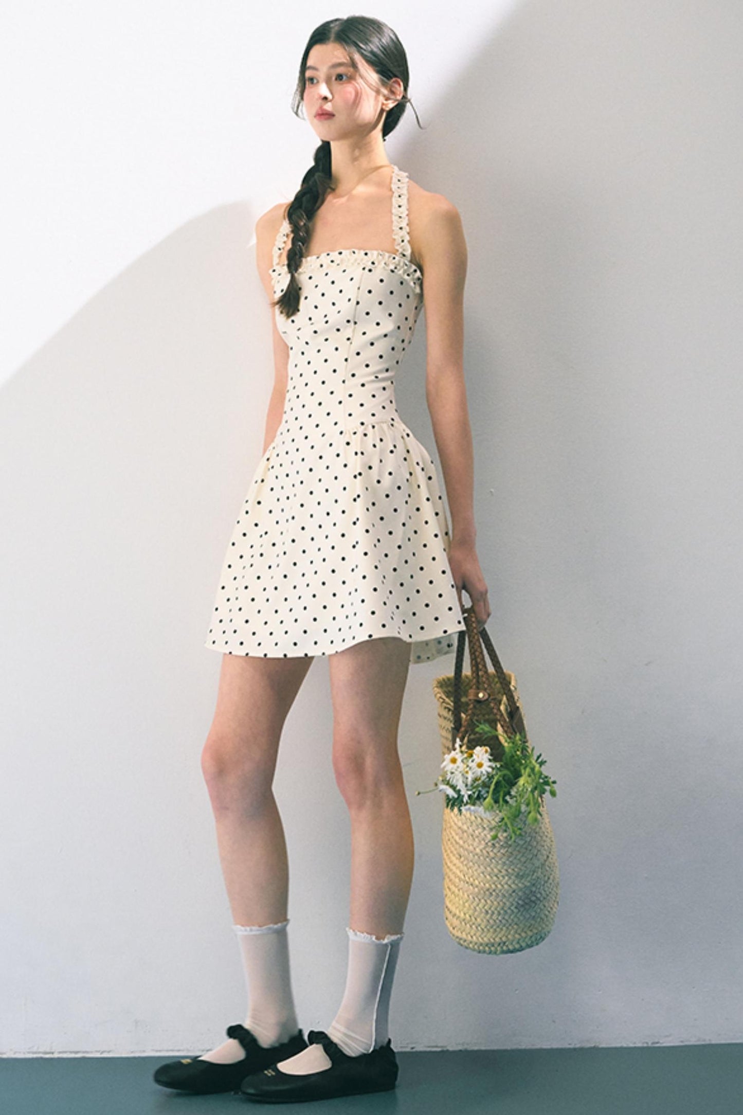 Summer Polka Dot Sheath Dress