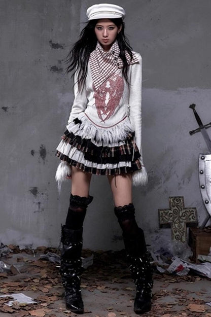 Vintage Rebel Plaid Skirt