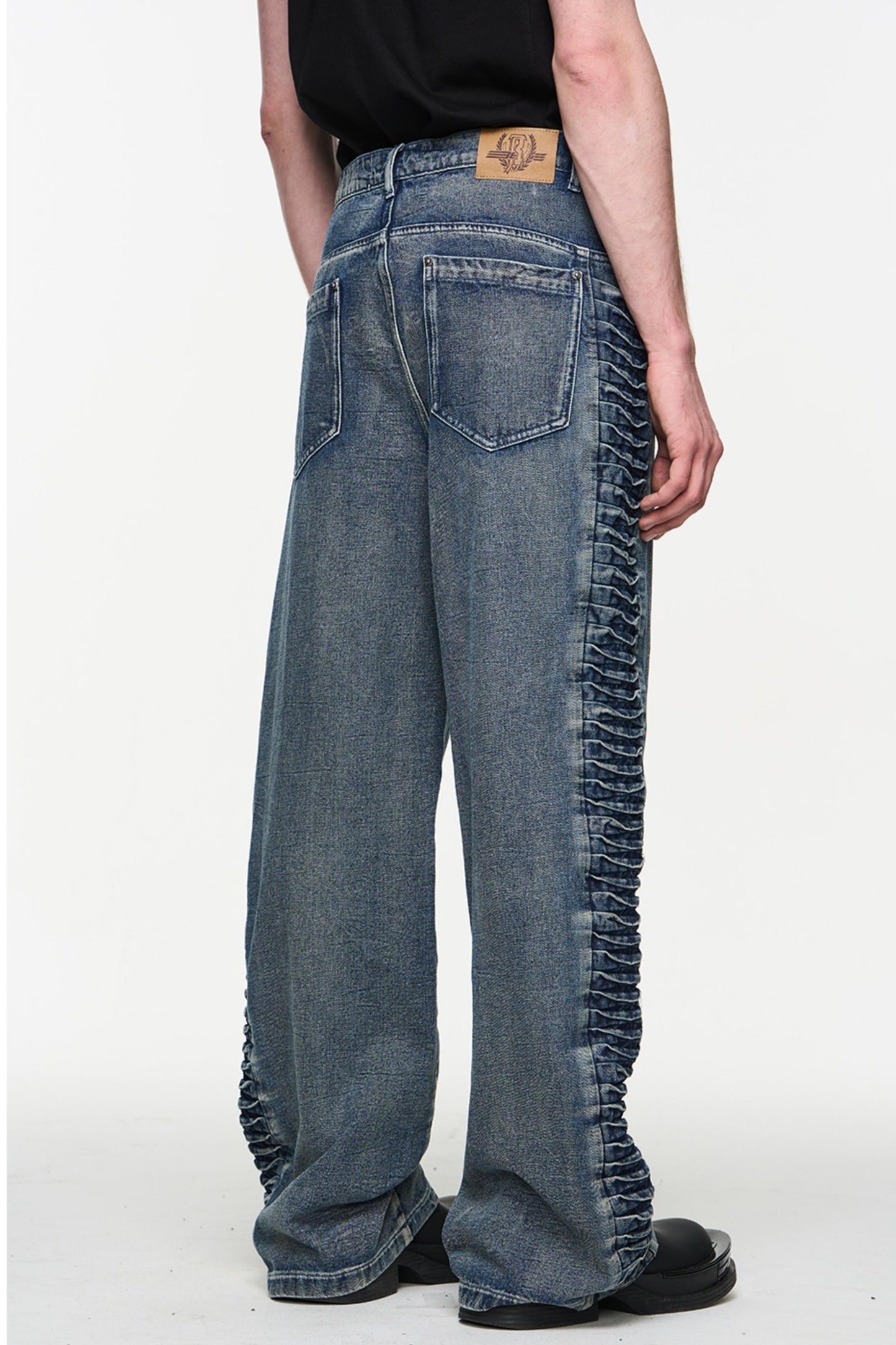 Relaxed Straight Denim Trousers