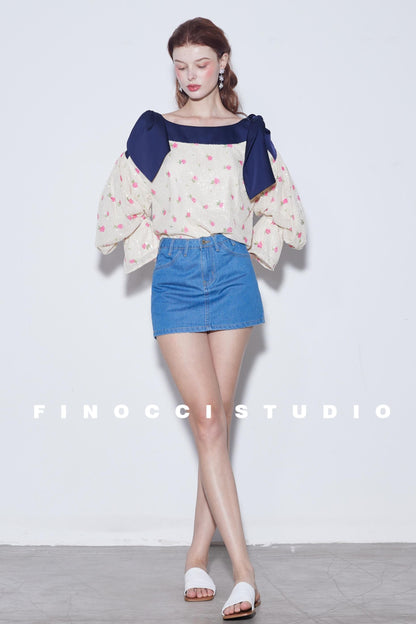 Sequin Rabbit Sleeve Shirt