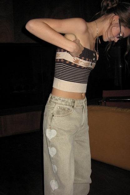 Almond Love Brown Jeans