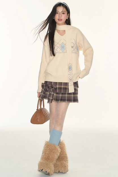 Twist V-Neck Sweater